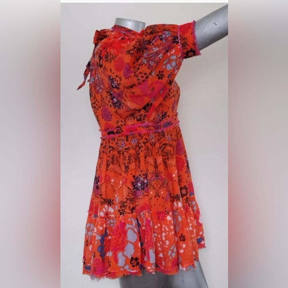 FREE PEOPLE frayed hem open back dress - Picture 4 of 8